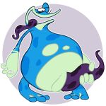 1:1 absurd_res amphibian anthro aroused aroused_face aroused_male aroused_smile blue_body bob-jiggles erection feet genitals globox hand_on_penis hi_res long_tongue looking_pleasured male markings masturbation membrane_(anatomy) multicolored_body one_eye_closed open_mouth overweight overweight_male penis presenting presenting_penis purple_penis purple_tongue rayman_(series) slightly_chubby slightly_chubby_male slit_penis solo spots spotted_body spotted_genitalia spotted_penis spotted_tongue spread_legs spreading standing striped_arms tapering_penis toes tongue tongue_out two_tone_body ubisoft webbed_feet