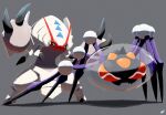  alternate_color araquanid bubble bug bug_type_theme_(pokemon) claws commentary_request ewokakukaede golisopod grey_background highres isopod mandibles no_humans pokemon pokemon_(creature) pokemon_focus pokemon_sun_and_moon red_eyes shiny_pokemon spider water_type_theme_(pokemon) 
