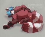 anthro anus anus_focus balls butt butt_focus digital_media_(artwork) erection femboy fur genitals hair hand_on_butt hi_res humanoid_genitalia humanoid_penis looking_back male mammal nude pawpads paws penis presenting presenting_anus presenting_hindquarters sflnx simple_background smile solo spread_anus spread_butt spreading tail