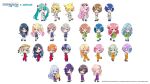  1other 6+boys 6+girls :d :o :q ;d ;o ;q akiyama_mizuki aoyagi_touya apron aqua_eyes aqua_hair arms_behind_back artist_name asahina_mafuyu azusawa_kohane bilingual_commentary black-framed_eyewear black_hair black_shoes blonde_hair blue_eyes blue_hair blue_overalls bow bow_hairband braid brown_eyes brown_hair character_name chibi chibi_only closed_mouth commentary company_name copyright_logo copyright_notice cropped_shirt english_commentary everyone eyewear_on_head full_body gradient_hair green_eyes green_hair green_skirt grey_hair hair_between_eyes hair_ornament hairband hairclip hanasato_minori hat hatsune_miku highres hinomori_shiho hinomori_shizuku hoshino_ichika_(project_sekai) kagamine_len kagamine_rin kaito_(vocaloid) kamishiro_rui kiritani_haruka kusanagi_nene logo long_hair megurine_luka meiko_(vocaloid) mixed-language_commentary mochizuki_honami momoi_airi multicolored_hair multiple_boys multiple_girls musical_note musical_note_hair_ornament official_art one_eye_closed ootori_emu open_mouth orange_eyes orange_overalls overall_shorts overall_skirt overalls pink_eyes pink_hair project_sekai puffy_short_sleeves puffy_sleeves purple_eyes purple_hair red_overalls shinonome_akito shinonome_ena shiraishi_an shirt shoes short_hair short_sleeves shorts side_ponytail skirt smile socks spiked_hair split-color_hair straw_hat streaked_hair sunglasses tenma_saki tenma_tsukasa tomo7xxxx tongue tongue_out twintails two_side_up very_long_hair vocaloid web_address white_apron white_background white_bow white_hairband white_overalls white_shirt white_shorts white_socks yellow_eyes yoisaki_kanade 