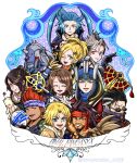  4girls 6+boys animal_nose auron ball beads beard black_gloves black_hair blitzball blonde_hair blue_eyes blue_hair blue_sky braska chibi chibi_only closed_eyes commentary_request copyright_name facial_hair facial_mark father_and_child father_and_daughter father_and_son final_fantasy final_fantasy_x final_fantasy_x-2 fingerless_gloves gloves goat green_eyes grey_hair hair_beads hair_ornament hair_over_one_eye hair_slicked_back hair_tie headband highres holding holding_ball holding_staff holding_stuffed_toy horns jacket jecht jewelry kimahri_ronso lulu_(ff10) moogle multicolored_hair multiple_boys multiple_girls necklace open_mouth orange_shirt paine_(ff10) parent_and_child ponytail print_headband red_eyes red_hair scar scar_across_eye scar_on_face seymour_guado shirt sidelocks single_horn sky smile staff streaked_hair stuffed_animal stuffed_toy sunglasses tan tenpurako_ddff tidus twintails twitter_username updo veiny_face wakka wavy_hair x_hair_ornament yellow_jacket yuna_(ff10) 