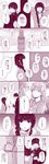  2girls admiral_(kantai_collection) asakura_(nagomi) cigarette comic highres kantai_collection kitakami_(kantai_collection) military monochrome multiple_girls nagomi_(mokatitk) ooi_(kantai_collection) smile smoking translated uniform 