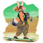 1:1 2026 5_fingers animal_print anthro beverage beverage_can big_breasts big_butt bottomwear bra breasts butt clothed clothing digit_ring dulce_(mr.pink) ear_piercing eyewear female fingers fur green_eyes hair hat headgear headwear hi_res huge_breasts jewelry lagomorph leggings legwear leopard_print leporid looking_at_viewer mammal mr.pink multicolored_body multicolored_fur multicolored_hair orange_body orange_fur orange_hair piercing rabbit scut_tail short_tail shorts skateboard slightly_chubby solo sunglasses tail thick_thighs topwear two_tone_body two_tone_fur two_tone_hair underwear vehicle white_body white_fur white_hair wristband