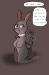 2026 anthro areola bent_arm bent_leg big_areola big_breasts big_eyes big_iris big_nipples black_blush black_heart black_text blush blush_lines bonnie_hopps breasts brown_background buckteeth collar collar_only collar_tag colored_sketch countershade_face countershade_feet countershade_fur countershade_torso countershading cuff_(restraint) dialogue digital_drawing_(artwork) digital_media_(artwork) disney english_description english_text eye_markings eyebrows eyelashes feet female fingers fur glistening glistening_eyes grey_body grey_breasts grey_countershading grey_ears grey_fur grey_markings grey_tail handcuffs heart_collar_tag heart_symbol hi_res holding_handcuffs holding_object humanoid_hands iris keellion kneeling lagomorph leporid light_areola light_body light_fur light_markings light_nipples looking_at_viewer mammal markings mature_anthro mature_female metal_cuffs name_drop name_in_dialogue nipples nude nude_anthro nude_female open_mouth open_smile pink_areola pink_inner_ear pink_nipples pink_nose pink_tongue pupils purple_eyes rabbit restraints shadow simple_background sketch smile smiling_at_viewer solo speech_bubble tail talking_to_viewer teeth text thick_eyebrows thick_thighs three-quarter_view tongue white_collar white_sclera white_speech_bubble zootopia
