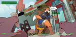 5_fingers all_fours amomon anthro black_nose blush canid canine closed_door clothed clothing detailed_background diaper door ears_down english_text eyes_closed fallout feces feral fingers fox fur gameplay_mechanics gas_station hi_res hud john_(johnfoxy) male mammal microsoft mole_rat_(fallout) onesie onesie_open onomatopoeia orange_body orange_fur orange_tail pip-boy pivoted_ears plantigrade pooping raised_tail red_fox rocket shaking shaking_legs soiled_diaper soiling soiling_diaper solo sound_effects stained_diaper standing tail text thought_bubble true_fox unclean_diaper used_diaper using_diaper vault_suit wearing_diaper white_body white_fur white_tail