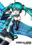  character_name copyright_name green_eyes green_hair hatsune_miku highres microphone paintedmike solo twintails vocaloid 