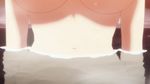  animated animated_gif areolae asa_made_jugyou_chu! bare_shoulders breasts kakinozaka_ayana large_breasts lowres nipples sitting solo water 