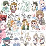  6+girls :d animal_ear_hairband animal_ears anyoji_hime anyoji_hime_(seal) apron artist_request bikini black_buruma black_hair black_shirt blonde_hair blue_dress blue_hair blue_sailor_collar blunt_bangs blunt_ends bob_cut bottle bow-shaped_hair brown_dress buruma ceras_yanagida_lilienfeld character_request chiikawa choko_(cup) copyright_request cup dress embarrassed fake_animal_ears fox_ears frilled_apron frills genshin_impact green_eyes grey_shirt hairband hand_on_own_cheek hand_on_own_face hasu_no_sora_school_uniform hasunosora_fantasy heanna_sumire highres holding holding_bottle holding_cup holding_hands kachimachi_kosuzu katsuragi_izumi korean_text kuri_manjuu_(chiikawa) layered_sleeves long_hair long_sleeves love_live! love_live!_hasu_no_sora_jogakuin_school_idol_club love_live!_superstar!! magicaldraw_(medium) mahou_shoujo_no_majo_saiban maid_apron meme mixed-language_text momose_ginko momose_ginko_(animal_cafe) momose_ginko_(hasu_no_shoushihenkei_no_kyuujitsu) multicolored_hair multiple_girls murano_sayaka nahida_(genshin_impact) neckerchief ogami_sachi okomero oomichi_hiromi open_mouth orange_bikini orange_hair paint_chat_(medium) pink_hair purple_eyes red_eyes red_neckerchief roots_(hair) sailor_collar sailor_dress sangonomiya_kokomi school_uniform serafuku shibuya_kanon shirt short_hair short_over_long_sleeves short_sleeves side_ponytail smile speakiposting_(meme) squiggle swimsuit tachibana_sherry tang_keke tokkuri translation_request white_apron white_sailor_collar white_shirt winter_uniform yellow_neckerchief yugiri_tsuzuri 