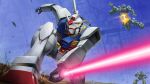  battle commentary_request debris destruction earth_federation energy_sword explosion flying gundam highres holding holding_sword holding_weapon jumping matsumoto_(ma_tsuya) mecha mecha_focus mobile_suit mobile_suit_gundam no_humans o'neill_cylinder one-eyed_mecha robot rx-78-2_gundam scene_reference science_fiction severed_torso shield space_habitat spacecraft_interior sword v-fin war weapon zaku_ii zeon 