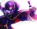  1boy c_(rahit) code_geass lelouch_lamperouge purple_eyes simple_background solo 