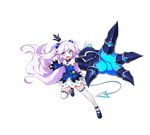  alternate_costume bare_shoulders blue_sleeves crown demon_power_(elsword) detached_sleeves elsword full_body gauntlets horns hwansang long_hair luciela_r._sourcream official_art pointy_ears tail thighhighs transparent_background two_side_up very_long_hair white_legwear 