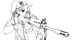  aiming ammunition_pouch bad_id bad_pixiv_id battle_rifle beret elf fighting_stance fn_fal gloves greyscale gun hat military military_jacket military_uniform monochrome pointy_ears pouch rifle short_hair sketch sleeves_rolled_up sling solo thomas_hewitt trigger_discipline uniform upper_body weapon 