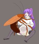  1girl bestiality big_belly bug cockroach creature_inside insect pregnant 