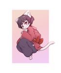  artist_request cat furry japanese_clothes omunikin original purple_eyes short_hair solo 