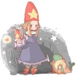  blonde_hair crossover final_fantasy final_fantasy_tactics final_fantasy_tactics_advance hat kobayakawa_kou long_hair moogle robe time_mage time_mage_(fft) tonberry 