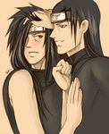  2boys males multiple_boys naruto senju_hashirama uchiha_madara yaoi 