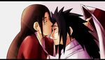  2boys males multiple_boys naruto senju_hashirama uchiha_madara yaoi 