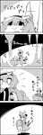  4koma =d animal_ears braid cat_ears cat_tail cave comic commentary dress empty_eyes extra_ears eyeball greyscale hairband hat hat_ribbon heart highres holding_up jitome kaenbyou_rin komeiji_koishi komeiji_satori long_sleeves monochrome multiple_girls multiple_tails ribbon shaded_face smile stalactite stalagmite tail tani_takeshi third_eye touhou translated trembling twin_braids two_tails upside-down wheelbarrow yukkuri_shiteitte_ne |_| 