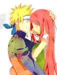  1boy 1girl female male naruto uzumaki_kushina uzumaki_naruto 