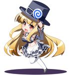  blonde_hair candy capcom_fighting_jam detached_collar detached_sleeves food frills hat ingrid lollipop long_hair midnight_bliss oborotsuki_kakeru red_eyes running skirt solo swirl_lollipop 