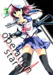  angel_beats! assault_rifle beret black_legwear dual_wielding green_eyes gun hair_ribbon hairband hat highres holding panties pantyshot peke_(xoxopeke) pleated_skirt purple_hair ribbon rifle school_uniform sig_552 sig_sauer skirt solo thighhighs underwear weapon yuri_(angel_beats!) 