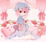  flower hat pink_hair saigyouji_yuyuko short_hair solo tears touhou yuki_miya 