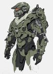  armor body_armor concept_art frederic-104 halo_(game) helmet highres knife kory_hubbell official_art original power_suit simple_background spartan white_background 