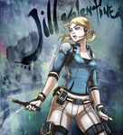  blonde_hair breasts cleavage highres jill_valentine resident_evil resident_evil_5 short_hair solo 
