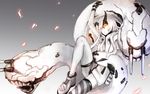  asymmetrical_legwear breasts cleavage commentary_request gloves heavy_cruiser_hime hood hoodie horns kantai_collection leaning_back medium_breasts open_clothes shinkaisei-kan shoes short_hair sitting sleeveless sleeveless_hoodie sneakers solo striped striped_legwear teeth thighhighs weasel_(close-to-the-edge) white_eyes white_hair 