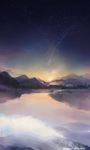  mountain night night_sky reflection scenery signature sky star_(sky) starry_sky sunset tida_kietsungden 