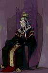  artist_request breath_of_fire breath_of_fire_iv fou-lu gloves long_hair male_focus no_humans solo source_request throne white_hair 