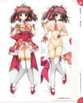  berry&#039;s dakimakura garter izuno_youko kimizuka_aoi nipples pantsu panty_pull sphere tagme thighhighs topless waitress 