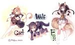  akizuki_(kantai_collection) all_fours alternate_eye_color animal_ears bad_id bad_twitter_id black_gloves black_hair black_legwear blue_eyes blush bodysuit braid breasts cat_ears cat_tail cis_(carcharias) clothes_writing corset english fox_ears fox_tail full_body gloves green_eyes grey_eyes hachimaki hair_ornament hairband hatsuzuki_(kantai_collection) head_tilt headband hug kantai_collection kemonomimi_mode kneehighs light_brown_hair long_hair looking_at_viewer miniskirt multiple_girls neckerchief object_hug open_mouth paw_pose pleated_skirt ponytail propeller_hair_ornament puffy_short_sleeves puffy_sleeves school_uniform serafuku short_hair short_sleeves simple_background skirt small_breasts smile standing stuffed_animal stuffed_toy tail teruzuki_(kantai_collection) thigh_strap thighhighs twin_braids twitter_username white_background white_gloves white_legwear wolf_ears wolf_tail 