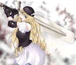  blonde_hair blue_eyes brunhild_eiktobel gloves greatsword huge_weapon long_hair shin_(highest1192) solo sword teeth to_aru_majutsu_no_index to_aru_majutsu_no_index:_new_testament weapon 