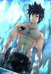  1boy abs bara fairy_tail gray_fullbuster male_focus muscle pecs restrained solo tofu_(coolboyz18) underwear 