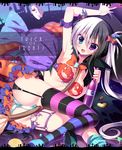  ass garter halloween heterochromia komiya_hitoma lingerie pantsu stockings thighhighs underboob 