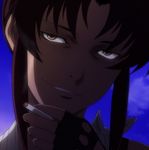  1girl black_lagoon cigarette highres revy_(black_lagoon) smile solo standing stitched 