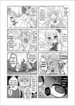  blush bunny_ears bunny_girl bunnysuit comic erina_(rabi-ribi) greyscale heart heart-shaped_pupils heart_in_mouth highres irisu_(rabi_ribi) kfcloud monochrome official_art rabi-ribi smile symbol-shaped_pupils yuri 