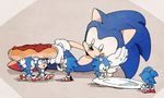  bad_id bad_pixiv_id chiro_(pez777) furry gloves hot_dog licking_lips lying multiple_persona on_side plate sonic sonic_the_hedgehog tongue tongue_out 