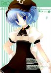  absurdres blue_eyes blue_hair dress hat highres kawashiro_nitori natsume_eri solo touhou twintails two_side_up 
