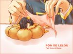  chibi code_geass cosplay lelouch_lamperouge lowres male_focus mecco miniboy mister_donut pon_de_lion pon_de_lion_(cosplay) sleeping solo 