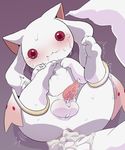  :3 balls blush crying cum cum_inside dagasi erection feral fur hi_res incubator_(species) kyubey looking_at_viewer mahou_shoujo_madoka_magica male mammal nintendo orgasm penis red_eyes sex simple_background smile solo tears video_games 