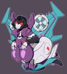  1girl breasts decepticon kimyouna_juju large_breasts red_eyes slipstream transformers wings 