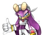  2016 anthro avian bandanna bird blue_eyes clothing deviantart eyelashes feathers female gloves looking_at_viewer navel purple_feathers rondineviola simple_background solo sonic_(series) sonic_riders standing swallow_(bird) tongue watermark wave_the_swallow 