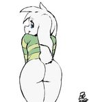  animated anthro asriel_dreemurr bent_over boss_monster bottomless butt byondrage caprine clothed clothing colored edit floppy_ears girly goat looking_at_viewer looking_back male mammal portrait rear_view shaking_butt smile solo teasing three-quarter_portrait undertale video_games 