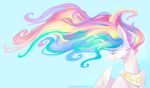  2015 equine female friendship_is_magic graypaint hair hi_res horn jewelry long_hair mammal my_little_pony necklace princess_celestia_(mlp) solo winged_unicorn wings 