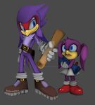  anthro avian belt bird blue_eyes clothing cute daughter deviantart eyelashes fan_character father female footwear male open_mouth parent rondineviola shoes simple_background size_difference skirt smile sonic_(series) sonic_riders swallow_(bird) watermark wave_the_swallow young 