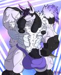  abs anthro biceps big_muscles bulk canine clothing hi_res huge_muscles hyper hyper_muscles invalid_tag lucario macro male mammal muscular nintendo pecs penis penis_base pok&eacute;mon smile video_games 