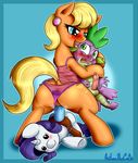  2016 absurd_res anibaruthecat balls blonde_hair blue_background blush clothing cutie_mark dildo dragon duo ear_piercing equine erection fangs female friendship_is_magic green_eyes hair hi_res hooves horse male male/female mammal masturbation ms_harshwhinny_(mlp) my_little_pony panties penetration penis piercing plushie pony rarity_(mlp) saliva scalie sex_toy simple_background spike_(mlp) strapon sweat toying_self translucent transparent_clothing underwear vaginal_masturbation vein 