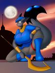  big_breasts breasts butt cosplay crouching cyrie_(neohedgie) female mammal mastergodai quilux sly_cooper sly_cooper_(series) smile thick_thighs video_games voluptuous wide_hips 